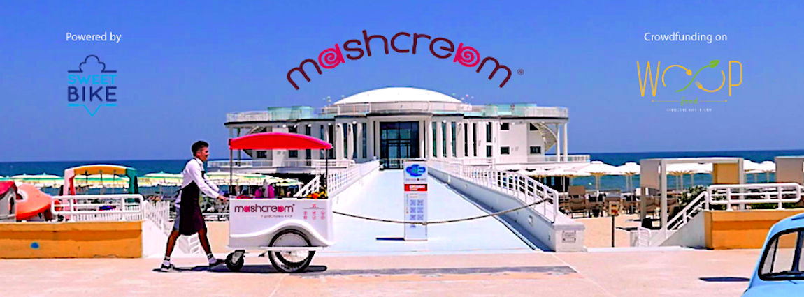 Mashcream sweetbike gelato ice cream Rotonda mare senigallia fiat 500 Mashmallow blog Mashcream